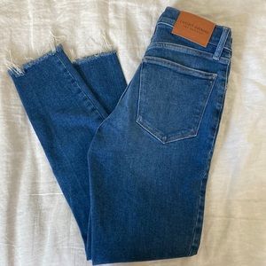 Lucky Brand Womens 6/28 Bridgette High Rise Skinny Button Fly Jeans